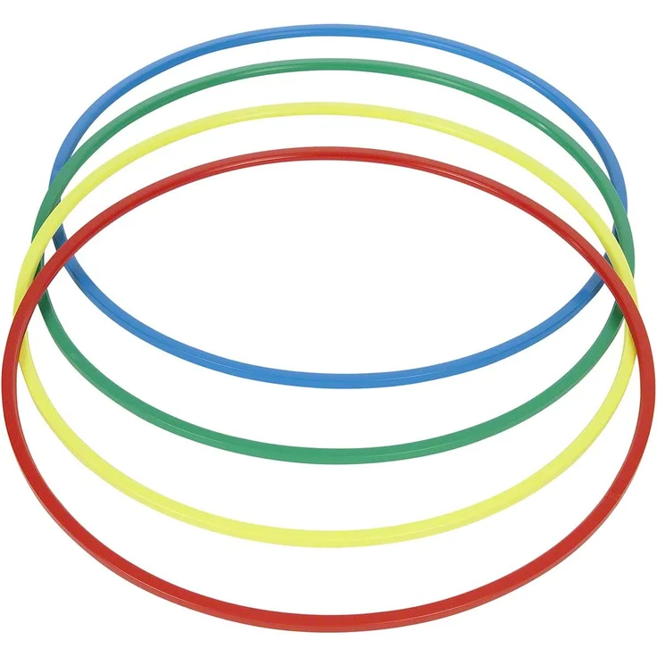 Sport-Tec Gymnastikreifen aus Kunststoff, Hula Hoop, Trainingsreifen, Turnreifen, Fitnessreifen, 70 cm, 340g, Blau – Bild 6