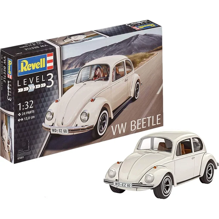 Revell Modellbausatz Auto 1:32 - Volkswagen VW Käfer 1968 (VW Beetle) im Maßstab 1:32 Level 3 originalgetreue Nachbildung mit vielen Details 07681 120 Jahr(e) – Bild 1