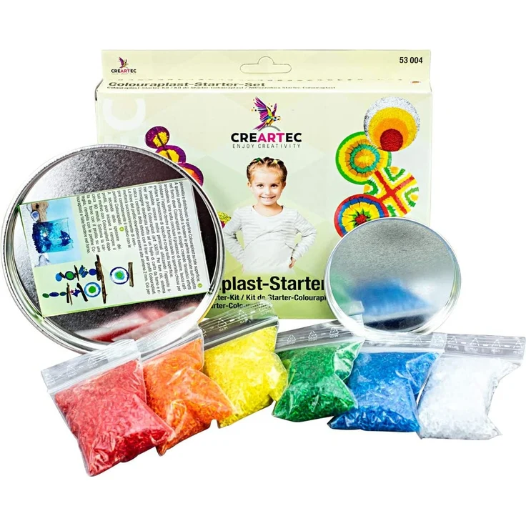 CREARTEC - Colouraplast Starter-Set - verblüffende Schmelztechnik für Groß und Klein - zum Kennenlernen der verblüffenden Schmelztechnik - Made in Germany – Bild 2