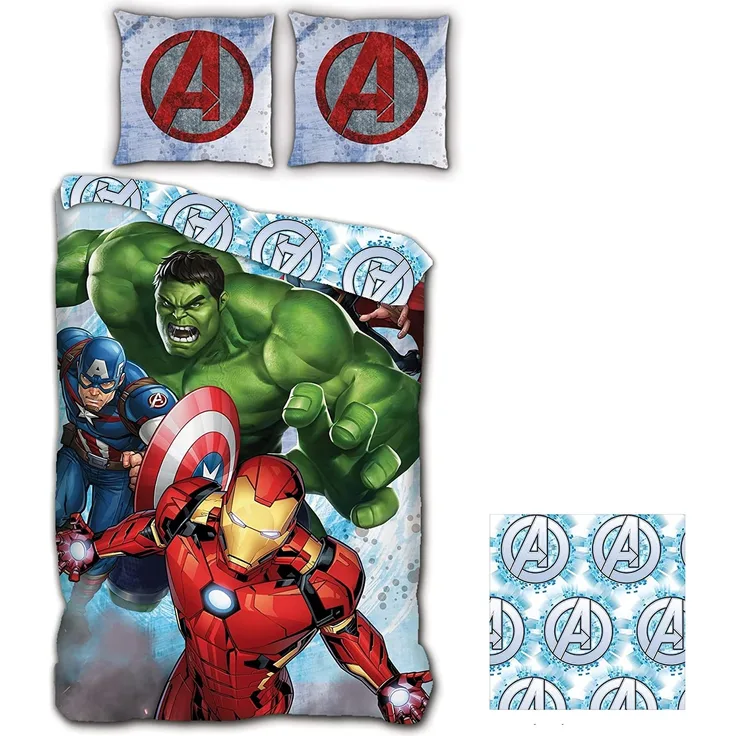 bettbezug Avengers 140 x 200 cm Baumwolle blau