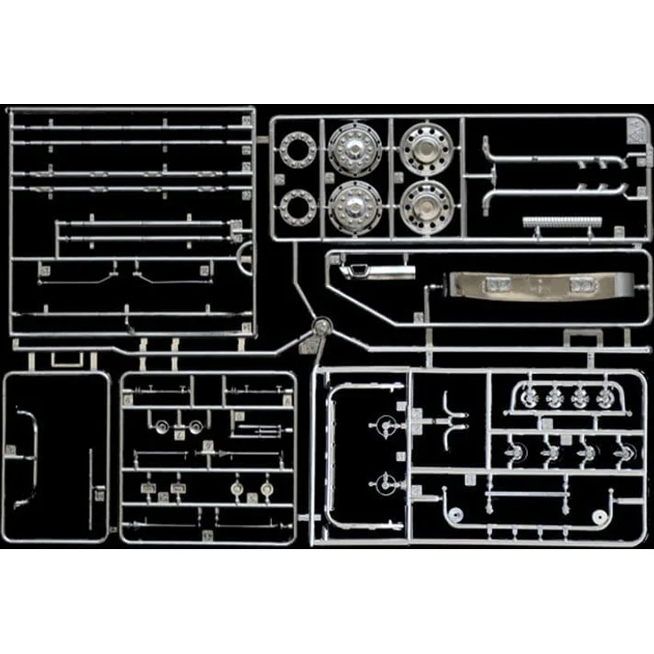 Italeri 3952S - 1:24 Scania R730 Streamline Show Truck, Modellbau, Bausatz, Standmodellbau, Basteln, Hobby, Kleben, Plastikbausatz, detailgetreu, Schwarz – Bild 13