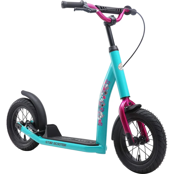 BIKESTAR Tretroller Kinderroller ab 7 Jahre | 12 Zoll New Gen Sport | Mint – Bild 1