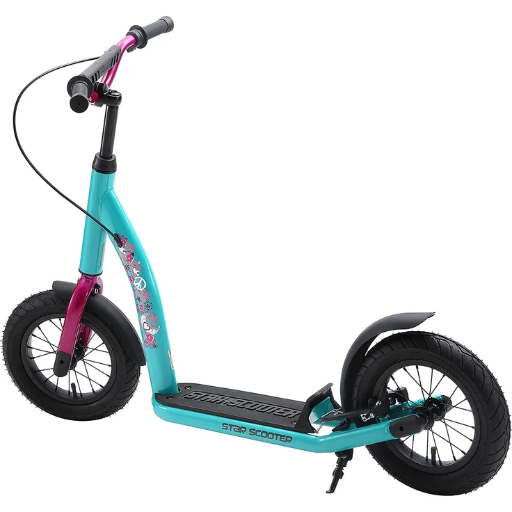 BIKESTAR Tretroller Kinderroller ab 7 Jahre | 12 Zoll New Gen Sport | Mint – Bild 3