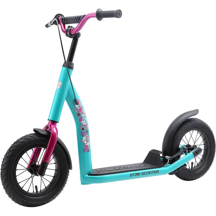 BIKESTAR Tretroller Kinderroller ab 7 Jahre | 12 Zoll New Gen Sport | Mint – Bild 5