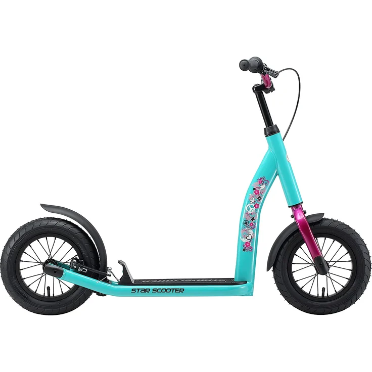 BIKESTAR Tretroller Kinderroller ab 7 Jahre | 12 Zoll New Gen Sport | Mint – Bild 2