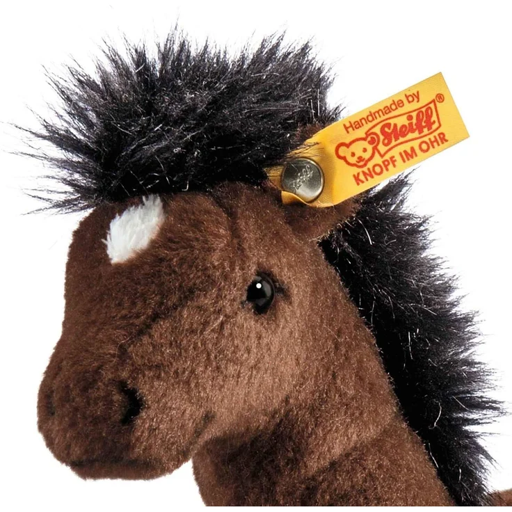 Steiff Hanno Hannoveraner - 22 cm - Plüsch Pferd liegend - Kuscheltier für Kinder - Plüschpferd - weich & waschbar - braun (280351) – Bild 2