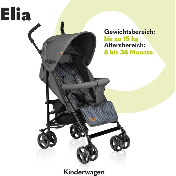 lionelo Buggy Elia Graphite – Bild 2