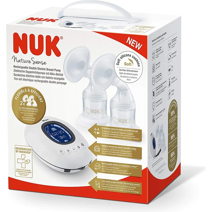 NUK Elektrische Doppelmilchpumpe Nature Sense - Preisvergleich – Bild 5