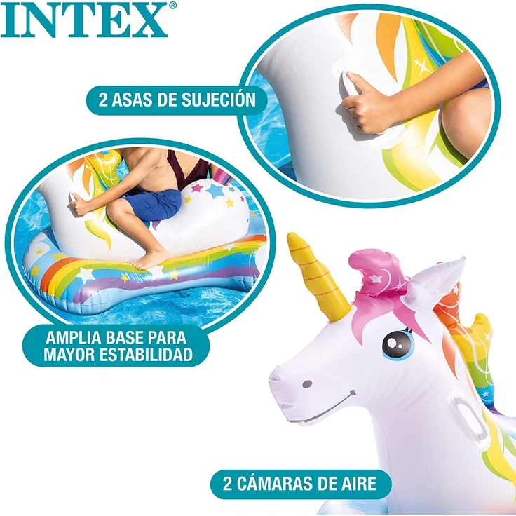 Intex Einhorn Schwimmtier 163x86 cm – Bild 3