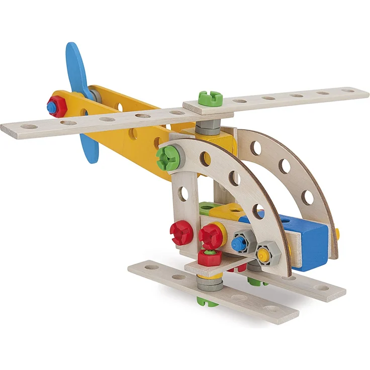 Eichhorn 100039022 - Constructor Kranwagen, 70-tlg., Holz-Konstruktions-Set, 4 verschiedene Modellvarianten baubar, FSC 100% Zertifiziertes Buchenholz, Made in Germany – Bild 5