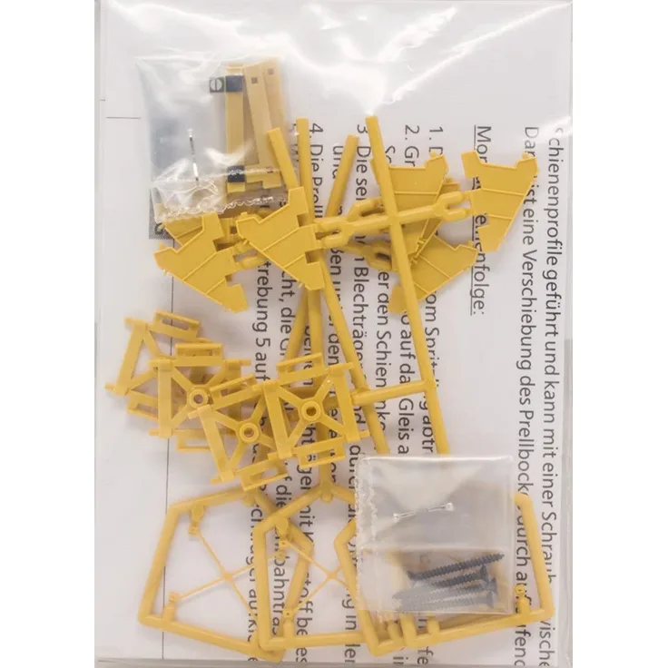 Tillig 83442 TT Bausatz vier Prellböcke gelb