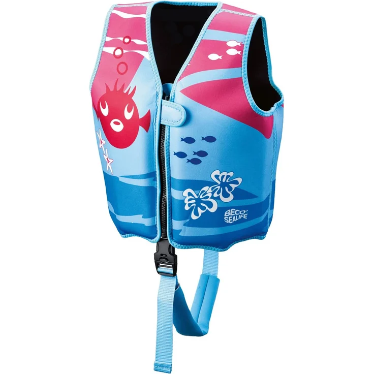 Beco 'Sealife' Schwimmweste blau/pink- Größe S für Kinder von 1-3 Jahren und 15-18 kg – Bild 1