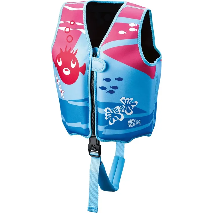 Beco 'Sealife' Schwimmweste blau/pink- Größe S für Kinder von 1-3 Jahren und 15-18 kg