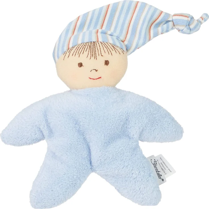 Sterntaler Spielpuppe, Integrierte Rassel, Alter: Für Babys ab der Geburt, 16 cm, Blau – Bild 2