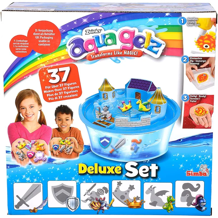 Simba 106322497 Aqua Gelz Deluxe Ritterburg