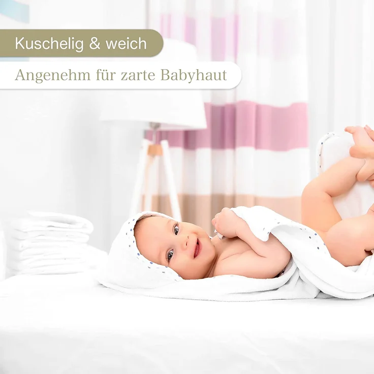 KiGATEX Moltontuch 80x80 cm 100% Baumwolle 5er Pack hergestellt nach Ökotex Standard 100 – Bild 3