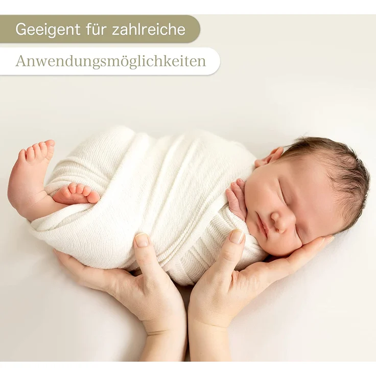KiGATEX Moltontuch 80x80 cm 100% Baumwolle 5er Pack hergestellt nach Ökotex Standard 100 – Bild 4