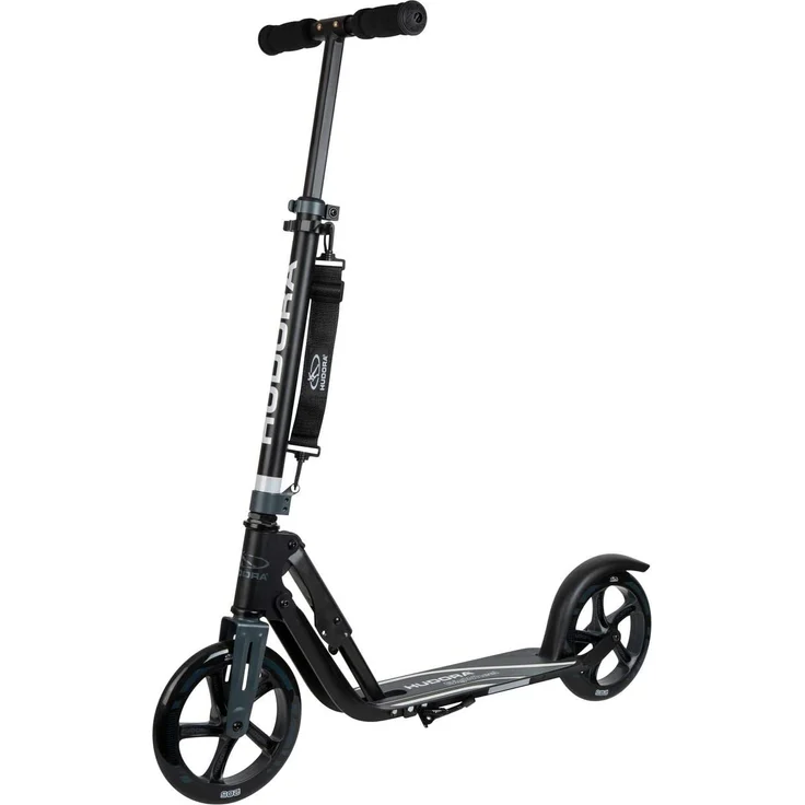 HUDORA 14825 'Big Wheel 205' Scooter, ab 6 Jahren, höhenverstellbar bis 104 cm, klappbar, max. belastbar bis 100 kg, schwarz/anthrazit – Bild 1