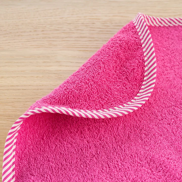 2er Set - Baby Lätzchen/Kinderlätzchen mit Druckknopf/Größenverstellbar/Extra groß/Sehr saugfähig/Öko-Tex schadstoffgeprüft / 100% Baumwolle (Pink/Orange) – Bild 4