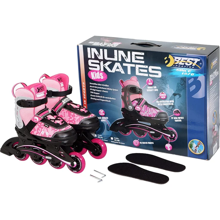 Best Sporting 'Inliner Kids', pink, größenverstellbar 35-40 – Bild 2