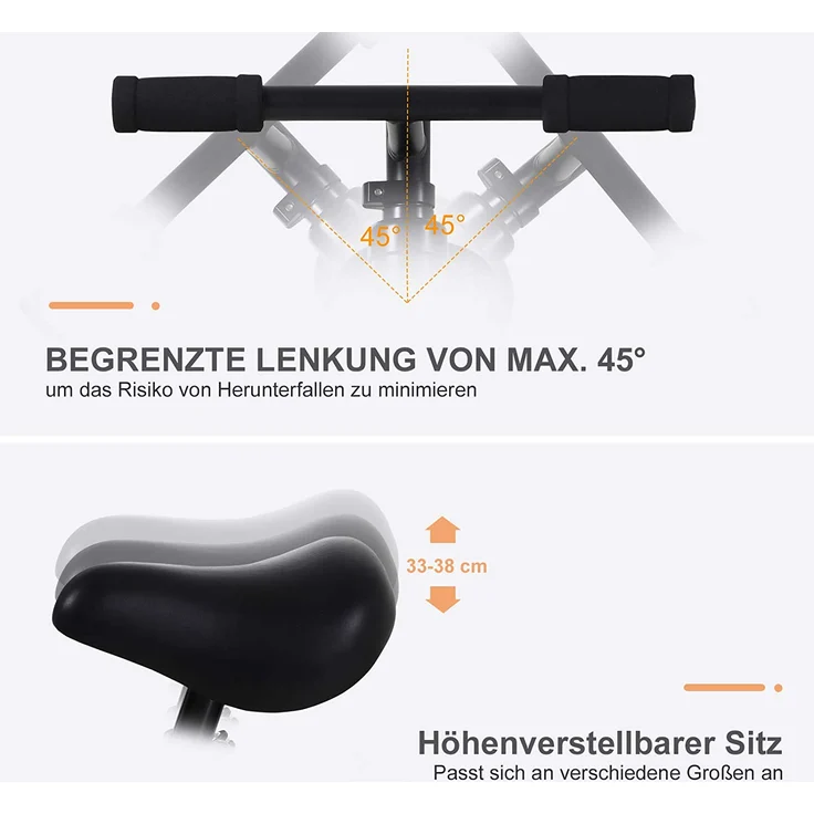 2-in-1 Kinderfahrrad rot – Bild 5