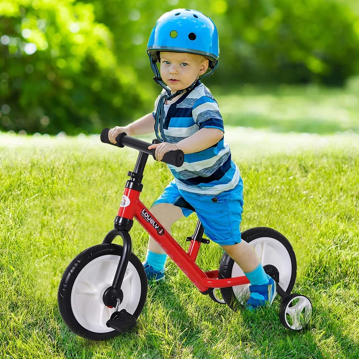 2-in-1 Kinderfahrrad rot – Bild 2