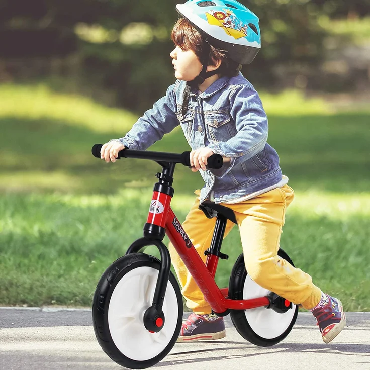 2-in-1 Kinderfahrrad rot – Bild 4