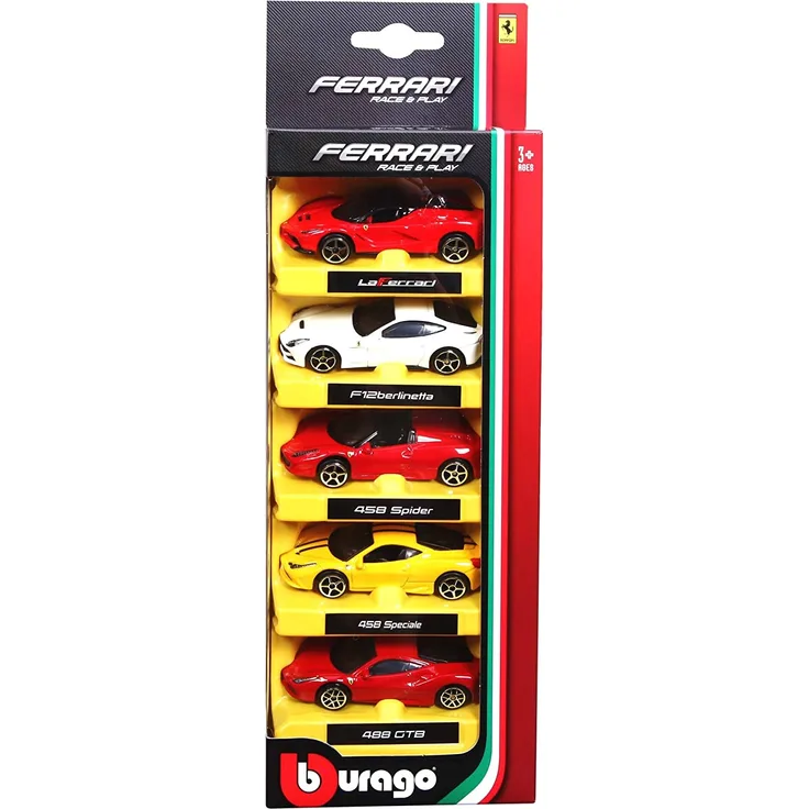 Bburago Ferrari Modelle 5er Set