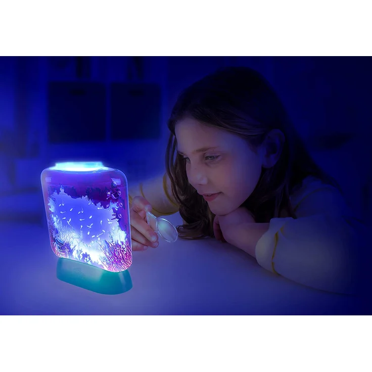 Aqua Dragons 4003 Unterwasserwelt, Deluxe-Tiefsee-Aquarium mit LED-Leuchten, in Box-Kit-Verpackung Brüte Deine eigenen LEBENDEN Wassertiere aus und züchte sie auf, Mehrfarbig – Bild 11