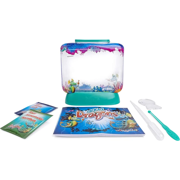 Aqua Dragons 4003 Unterwasserwelt, Deluxe-Tiefsee-Aquarium mit LED-Leuchten, in Box-Kit-Verpackung Brüte Deine eigenen LEBENDEN Wassertiere aus und züchte sie auf, Mehrfarbig – Bild 3