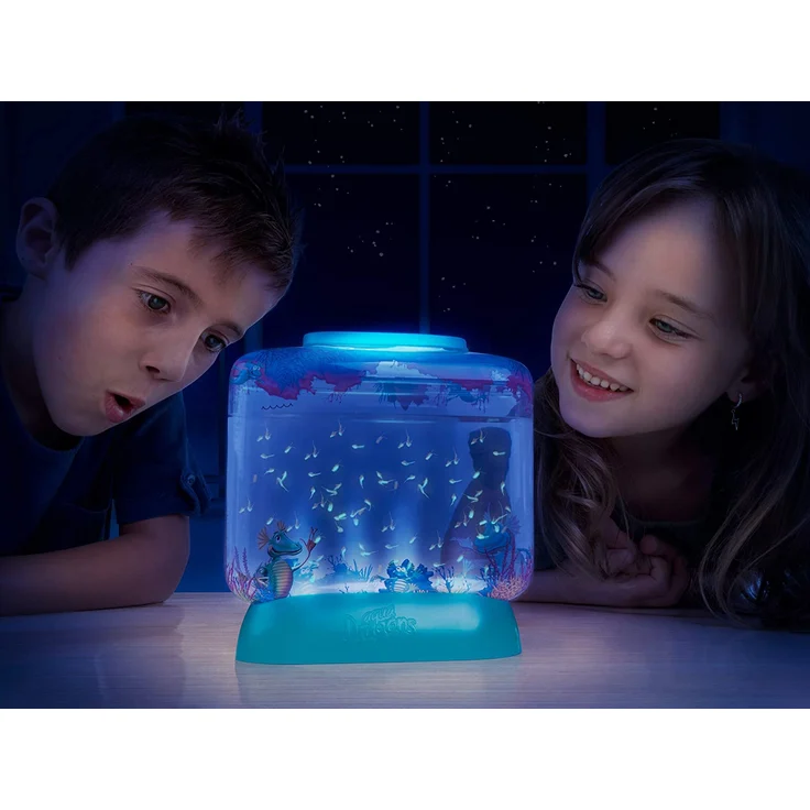 Aqua Dragons 4003 Unterwasserwelt, Deluxe-Tiefsee-Aquarium mit LED-Leuchten, in Box-Kit-Verpackung Brüte Deine eigenen LEBENDEN Wassertiere aus und züchte sie auf, Mehrfarbig – Bild 4