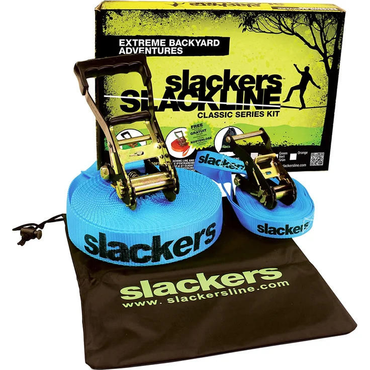 Slackers® Slackline Classic inkl. Teaching Line – Bild 1
