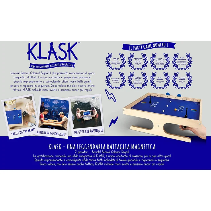 dVGiochi- Klask italienische Version, Mehrfarbig, GHE140 – Bild 2
