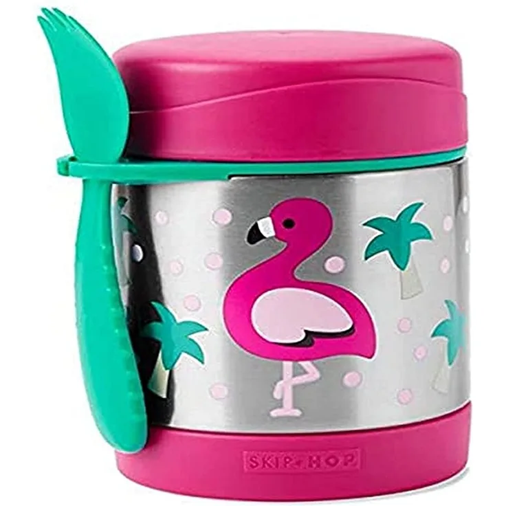 Skip Hop Children's Thermos Zoo Flaming 0. 325 l Silver-pink