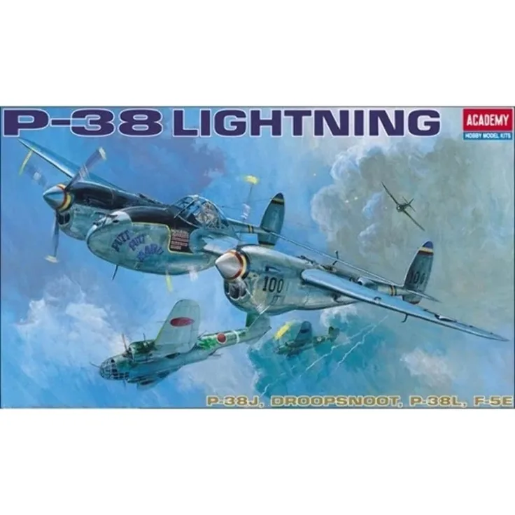 Academy Plastic model ACADEMY P-38 E/J/L Lighting 1:48