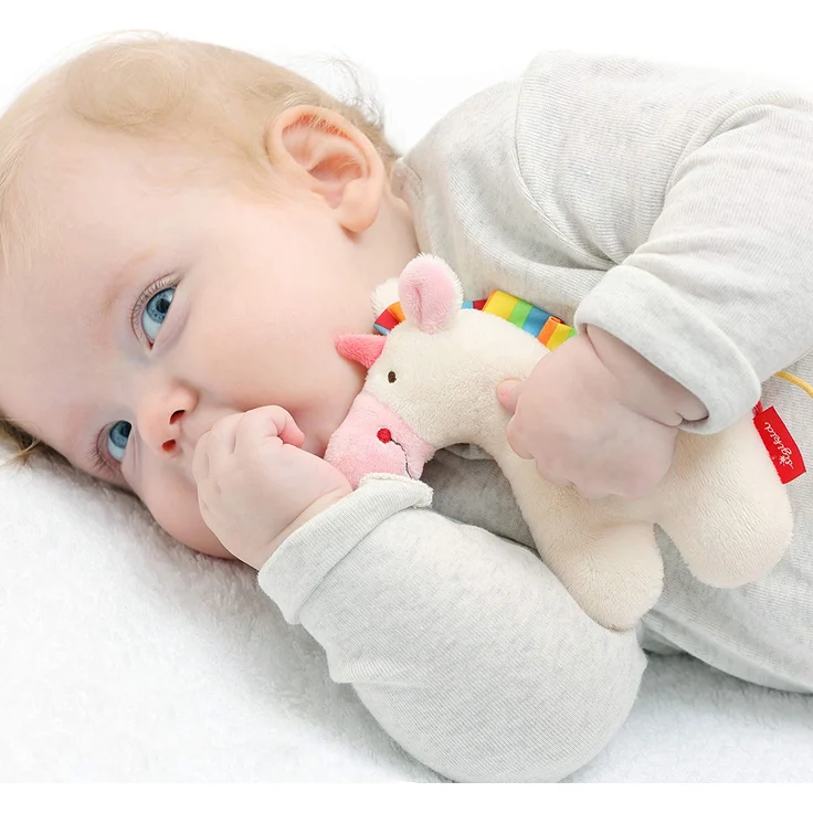 sigikid, Mädchen, Mini-Rassel Einhorn, Red Stars, Weiß, 42187 - Preisvergleich – Bild 2