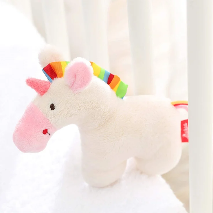 sigikid, Mädchen, Mini-Rassel Einhorn, Red Stars, Weiß, 42187 - Preisvergleich – Bild 3