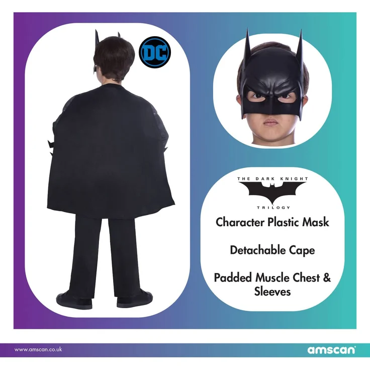 Kinderkostüm Batman Dark Knight Alter 6- – Bild 3