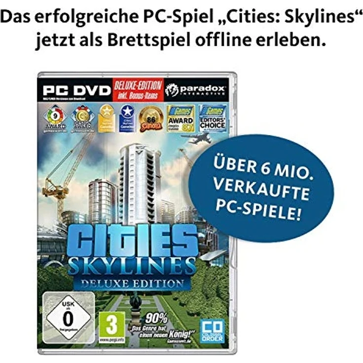 KOSMOS 691462 - Cities: Skylines, Das Brettspiel zum PC-Spiel, Für 1 bis 4 Spieler ab 10 Jahren – Bild 4