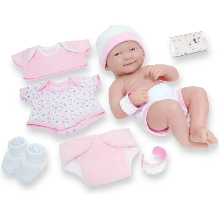 JC TOYS (18543_A Neugeborene, 36 cm, mit 8 Zubehörteilen
