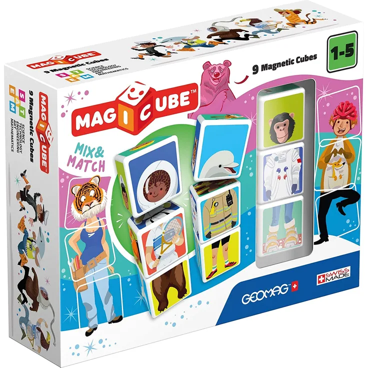 Geomag MagiCube Match & Mix Berufe 9-teilig