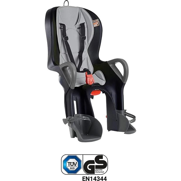 OK Baby Kinder 10+ Hinterrad-fahrradsitz, schwarz-Silber, 22kg – Bild 1