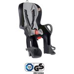OK Baby Kinder 10+ Hinterrad-fahrradsitz, schwarz-Silber, 22kg