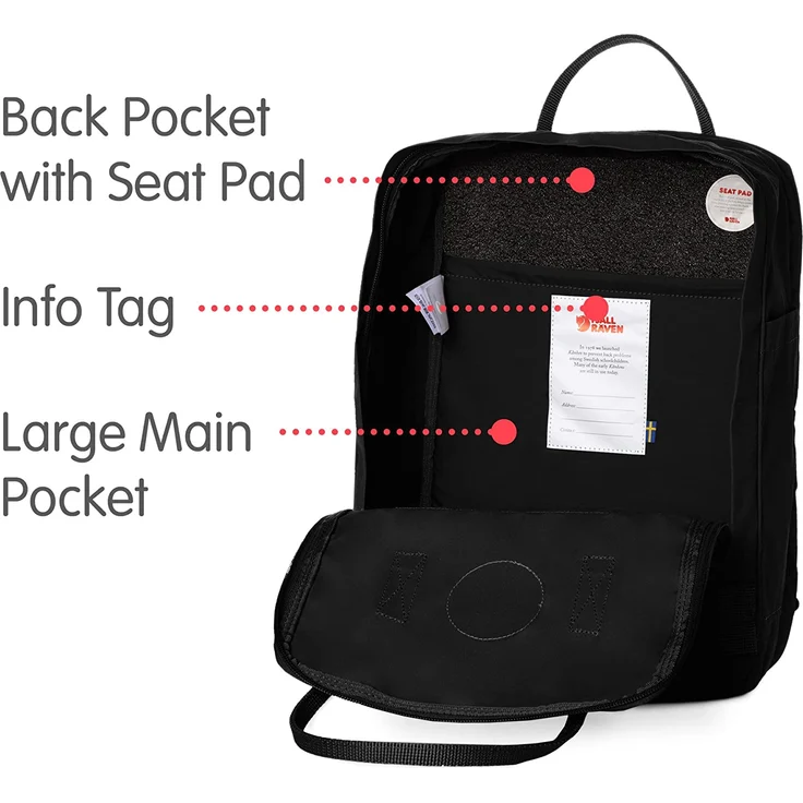 Fjällräven Kanken Laptop Classic Colors black - Größe 18 Liter (15 Zoll) – Bild 12