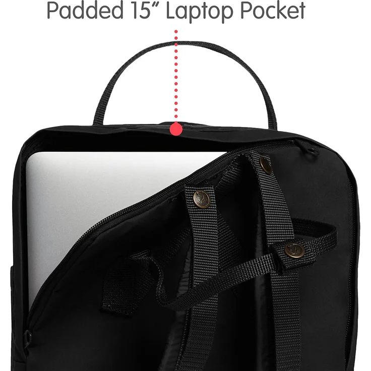Fjällräven Kanken Laptop Classic Colors black - Größe 18 Liter (15 Zoll) – Bild 4