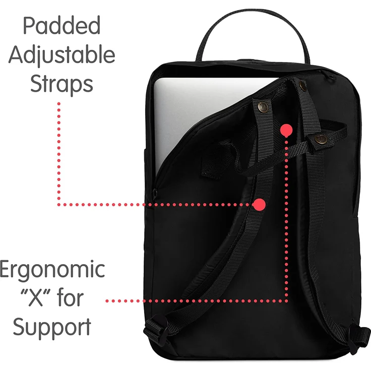 Fjällräven Kanken Laptop Classic Colors black - Größe 18 Liter (15 Zoll) – Bild 8