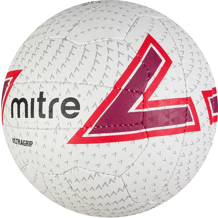 Netzball Ultragrip-Belag weiß/violett/rot Größe 5 – Bild 3
