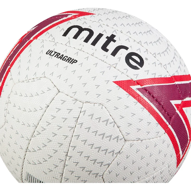 Netzball Ultragrip-Belag weiß/violett/rot Größe 5 – Bild 4