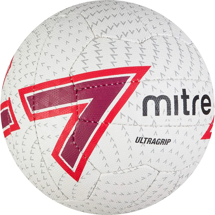 Netzball Ultragrip-Belag weiß/violett/rot Größe 5 – Bild 2