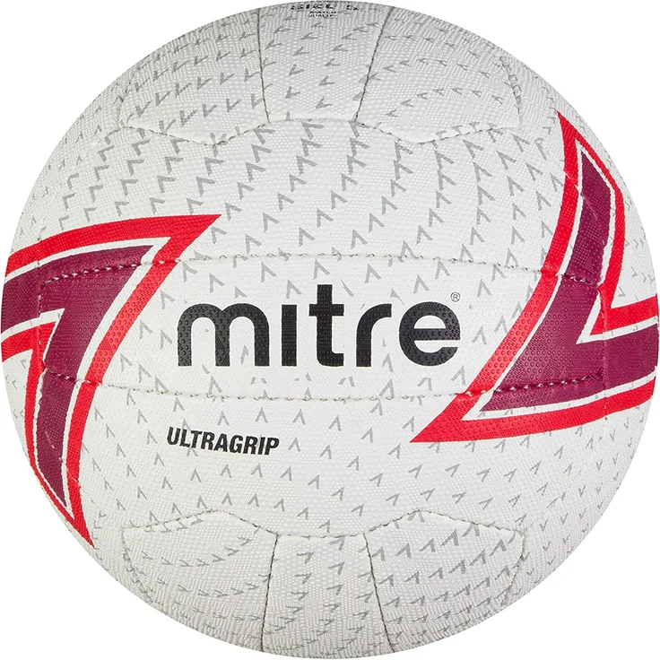 Netzball Ultragrip-Belag weiß/violett/rot Größe 5 – Bild 1
